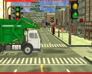 City garbage truck verdák HTML5 játék