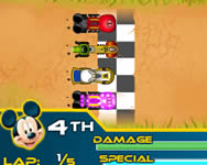 Disney racers verdák HTML5 játék