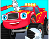 Monster truck repairing verdák HTML5 játék