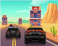 Police car drive verdák HTML5 játék